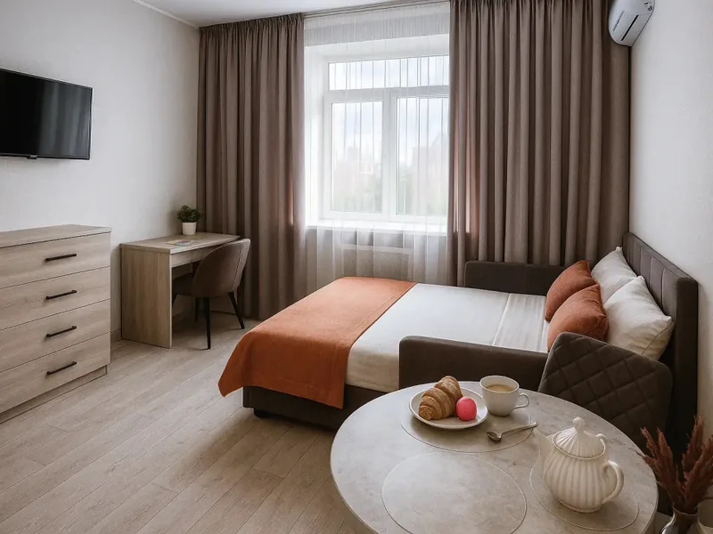 Номер в апарт-отеле «Metro rooms»