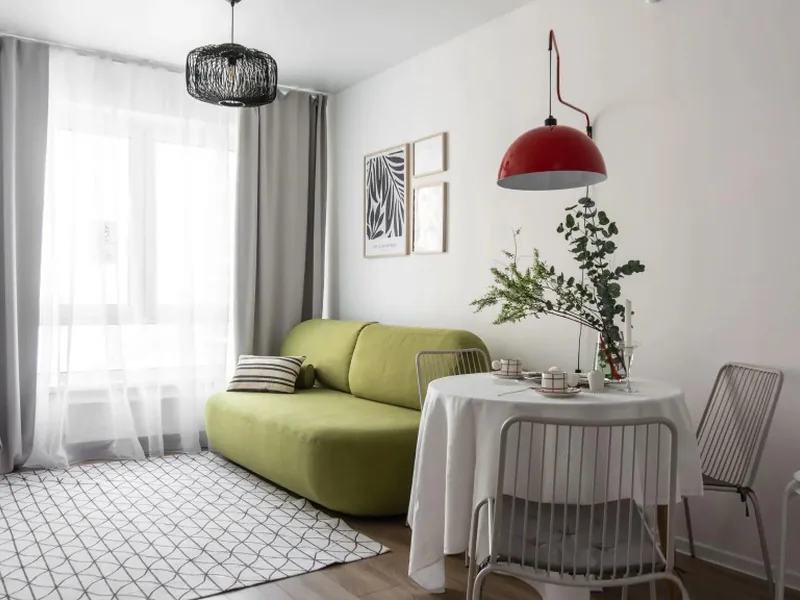 Номер в апартаментах «Нежная квартира у метро»