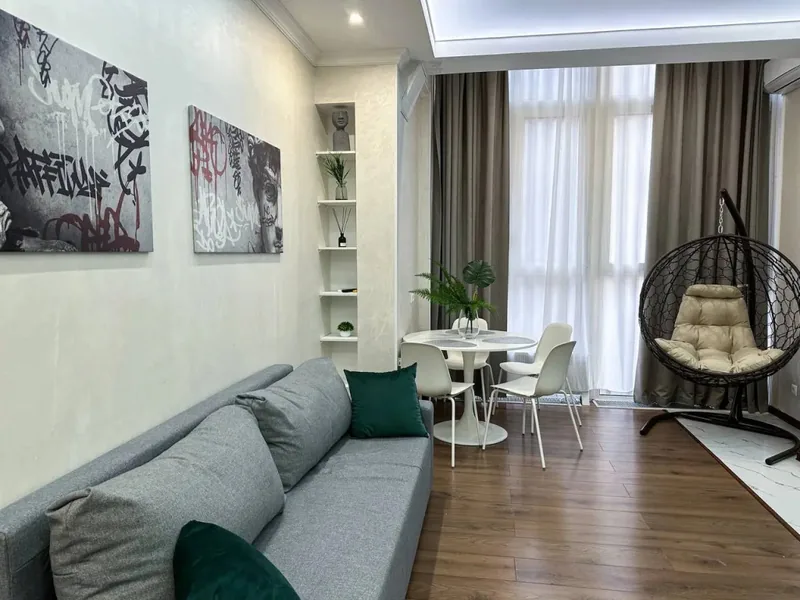 Апартаменты с красивым видом из окна в апартаментах «Top Rooms: Евродвушка у ЦСКА Арены МЦК ЗИЛ»