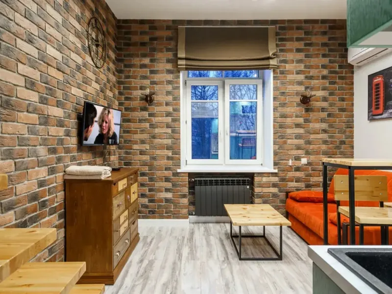 Студия Дуплекс с красивым видом из окна в апартаментах «Студия BestFlat24 Владыкино Двухуровневая»