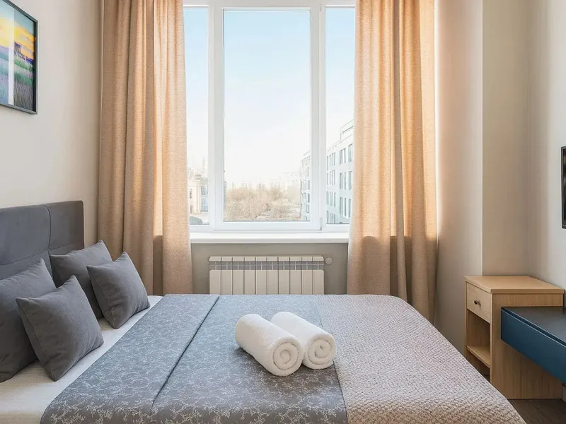 Номер в апартаментах «Студия с Видом на Город BestFlat24 Шереметьевская 85с2»