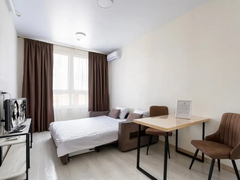 Номер в апартаментах «Bestflat 24 в элитном жилом доме на улице Колпакова в ЖК Smile»