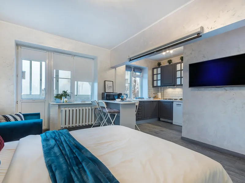 Номер в апартаментах «Moscow Deluxe Apartments Comfy Studio in Koptevo»