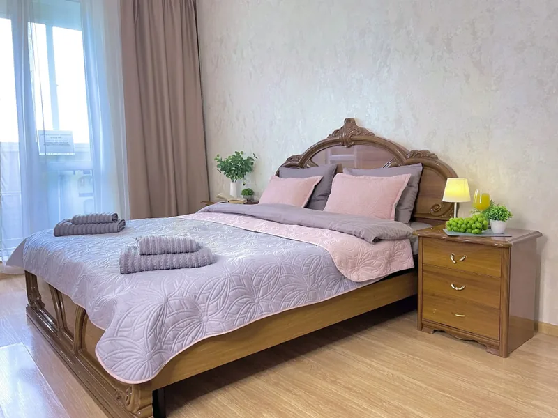 Ресепшн / лобби «Двухкомнатная Good Sleep Apartments на улице Белорусская»