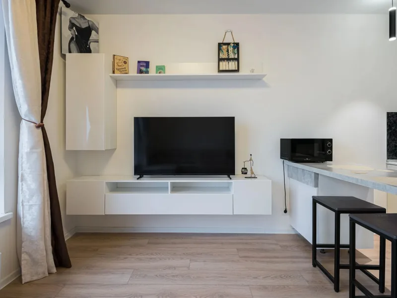 Апартаменты c 1 комнатой с видом на город в апартаментах «Flat Inn на Новоостаповской в ЖК Первый Дубровский»