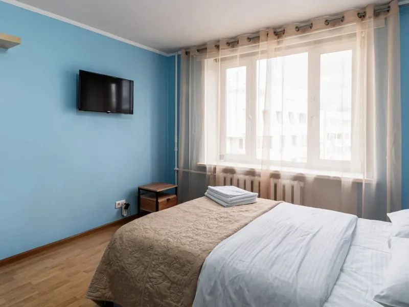 Апартаменты с 2 комнатами в апартаментах «Flat Inn у Олимпийского и метро Проспект Мира»