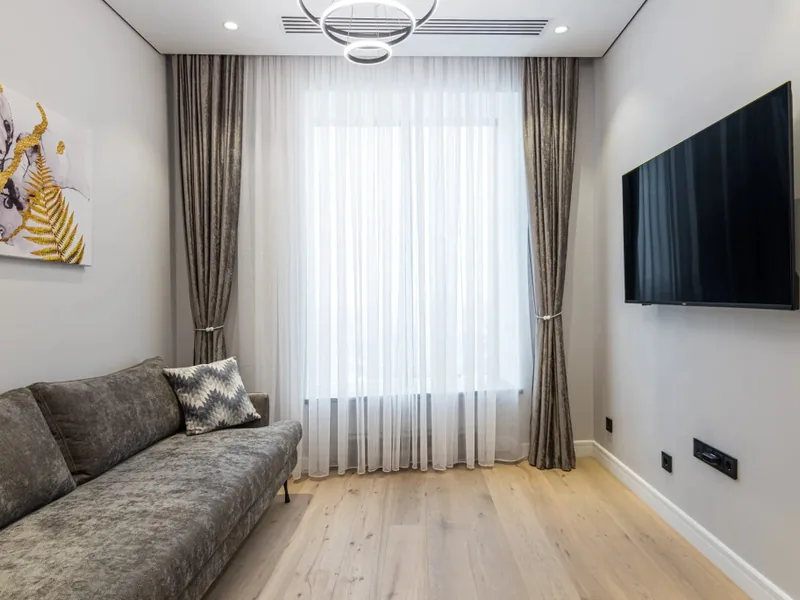 Номер в апартаментах «Flat Inn в ЖК дом "Чкалов" 20 этаж на Курском Вокзале»