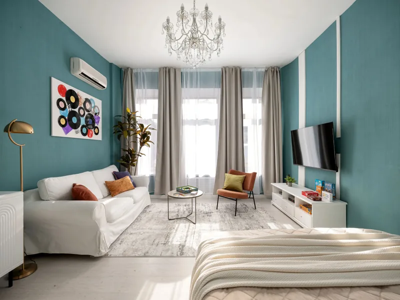 Номер в апартаментах «GM Apartments c Панорамным Видом на Арбат и Высотку Мид»