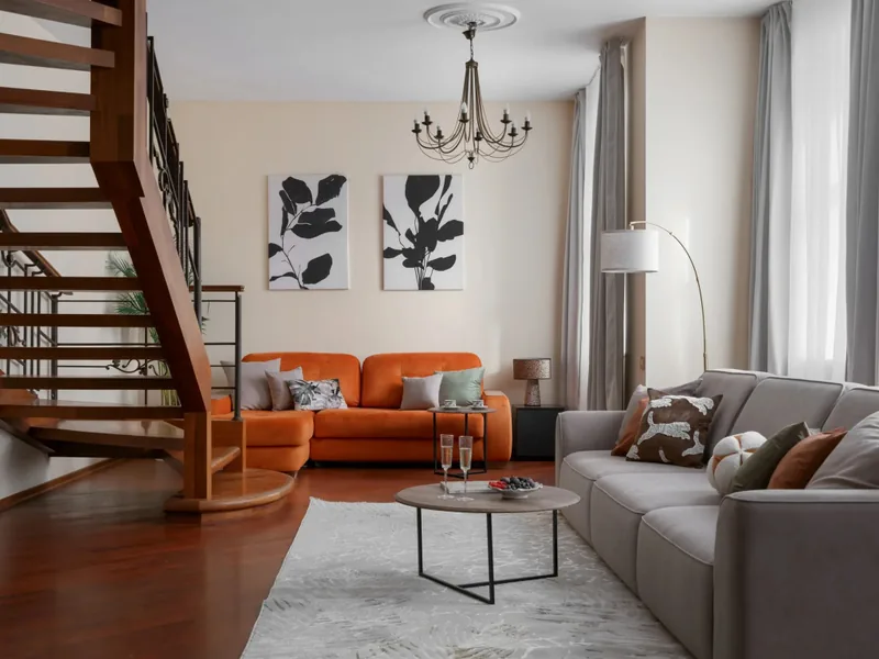 Апартаменты с 3 комнатами в апартаментах «GM Apartments Шикарная двухуровневая у Арбата»