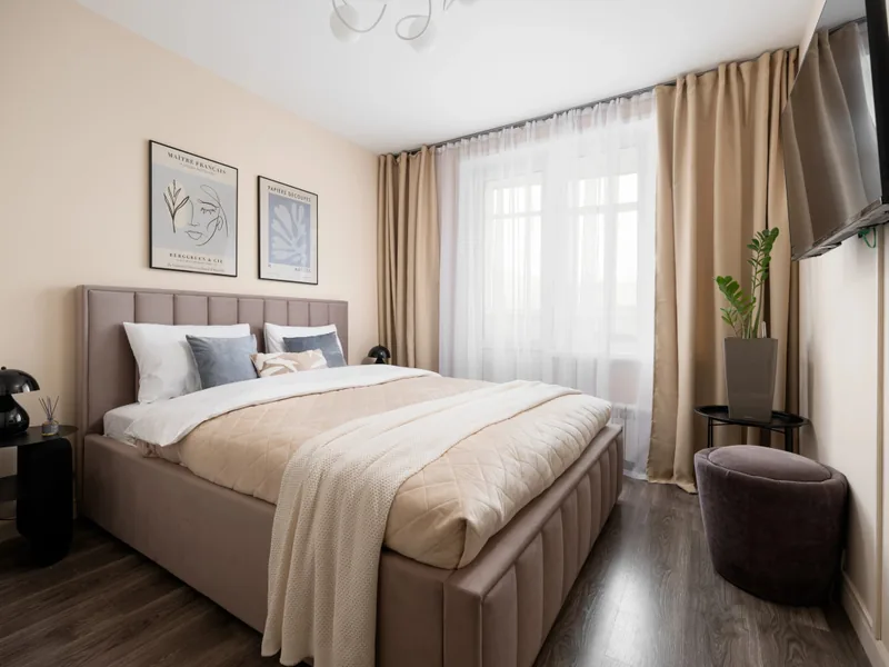 Апартаменты с 3 комнатами с балконом в апартаментах «GM Apartments Дизайнерская трешка с балконами в Доме на ножках»