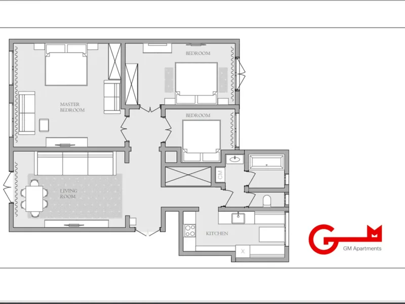 Фасад / вход «GM Apartments Четверка в Доме на Набережной у Кремля»
