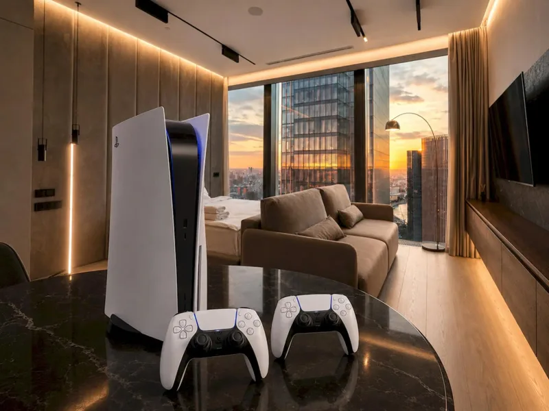 Апартаменты Москва Сити AV Select 57 этаж с красивым видом, подсветкой и колонкой, проезд 1-й Красногвардейский, д 22, стр 1, Москва