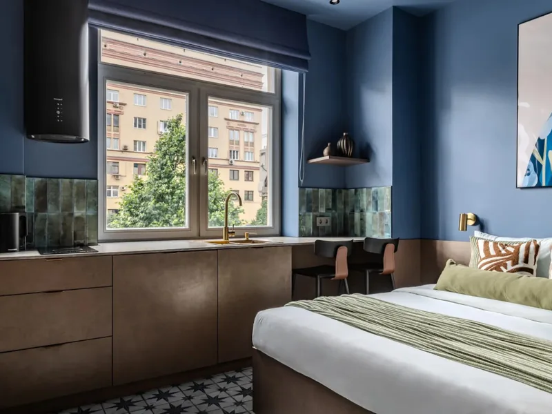 Номер в апартаментах «Moscow Deluxe Apartments Zemlyanoy Val»