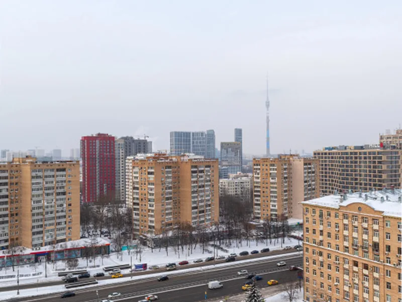 Фасад / вход «Flat Inn на Проспекте Мира 110/2 у метро Алексеевская»