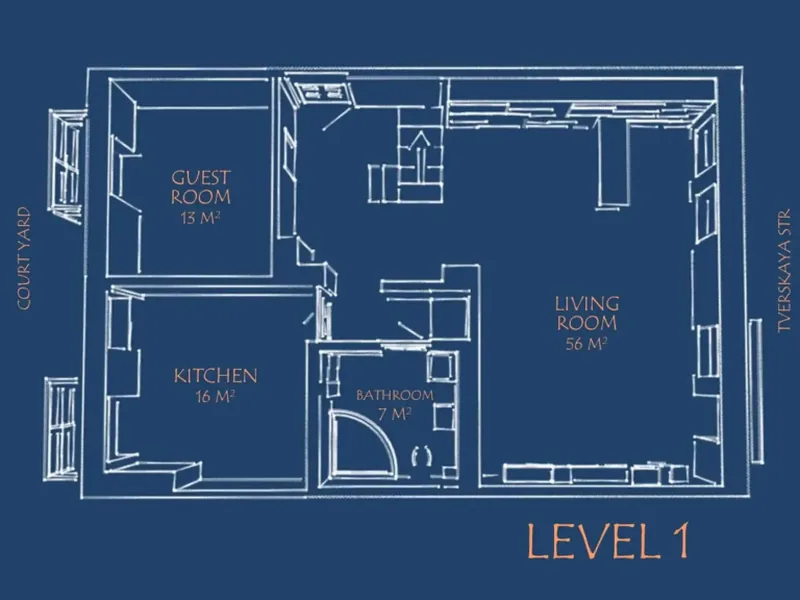 Фасад / вход «GM Apartments Двухэтажные с видом на Тверскую»