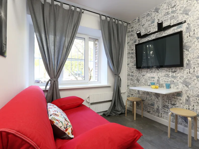 Двухместные апартаменты в апартаментах «Nice-Flats Na Metro Aeroport Apartments»