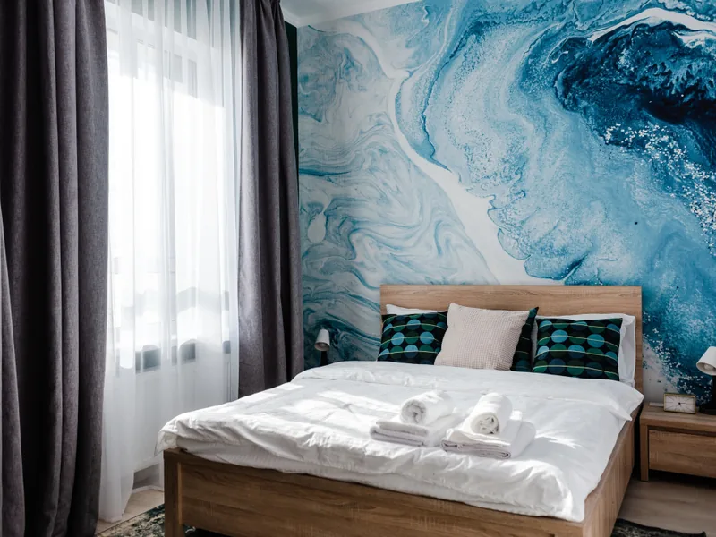 Апартаменты c 1 комнатой с красивым видом из окна в апартаментах «River Side Moscow City Mramornoye More Apartments»