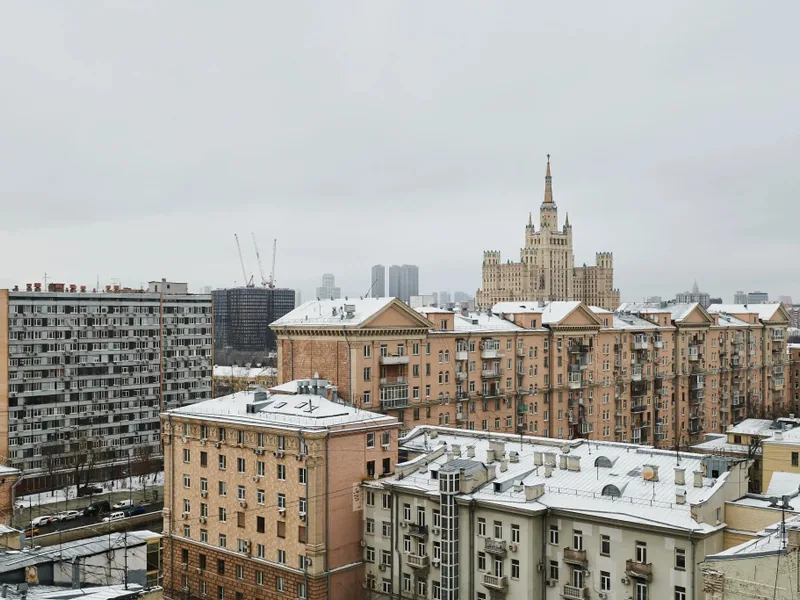 Фасад / вход «GM Apartments Стильная Трехкомнатная с видом на Новый Арбат»