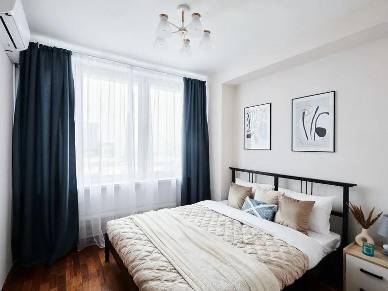 Номер в апартаментах «GM Apartments Стильная Трехкомнатная с видом на Новый Арбат»