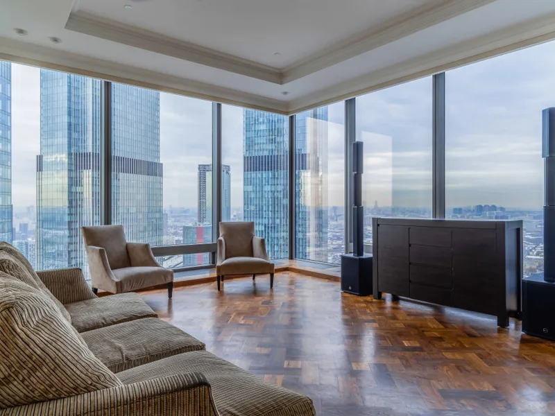 Апартаменты с панорамными окнами на 50 этаже в Москва Сити Nova Loft, Пресненская набережная, д.12, Москва
