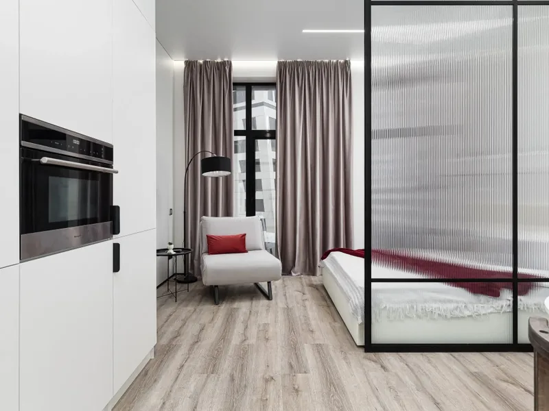 Номер в апартаментах «Soho Flatport рядом с Москва-Сити»