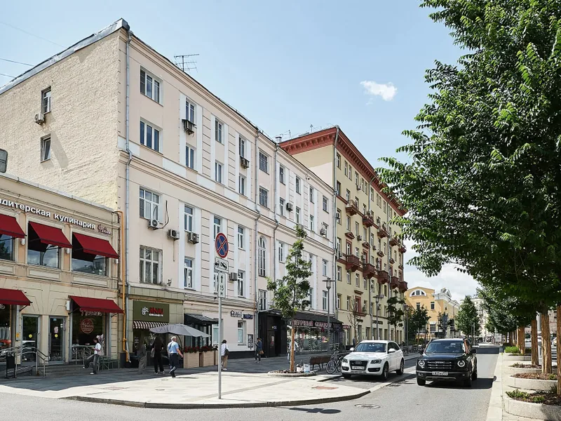 Фасад / вход «GM Apartments Современная Трешка на Парке Культуры»