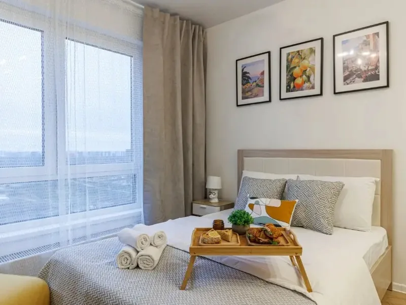Номер в апартаментах «Lemon Flat в 15 мин от аэропорта Внуково»