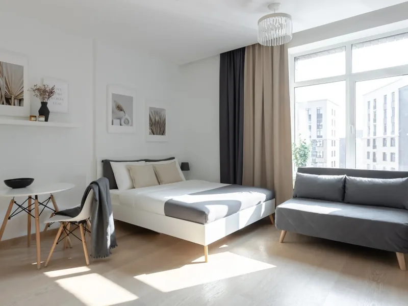 Апартаменты Comfort в апартаментах «Санни Флэтпорт Рядом С Москва-Сити»