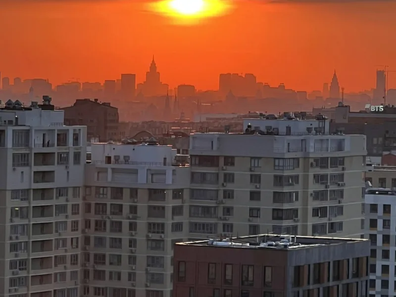 Фасад / вход «Уютная студия с видом на Москва-Сити»