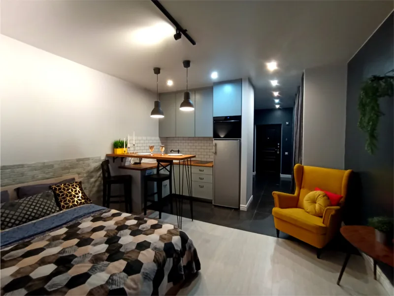 Люкс в апартаментах «The Loft Уютная Студия у Метро Новокосино»