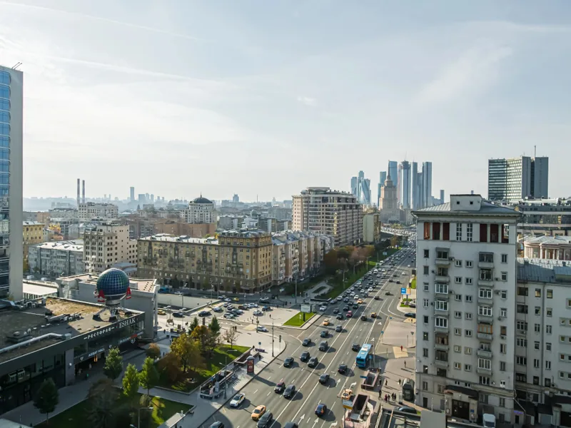 Фасад / вход «GM Apartments с Видом на Новый Арбат и Moscow City»