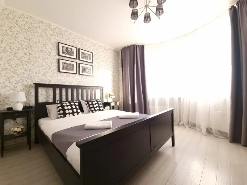 Номер в апартаментах «3к Good Nigth рядом с Крокусом с тремя кроватями»