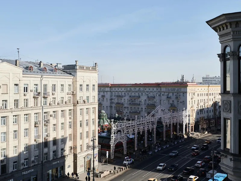 Фасад / вход «GM Apartments Трёхкомнатная с видом на Тверскую»
