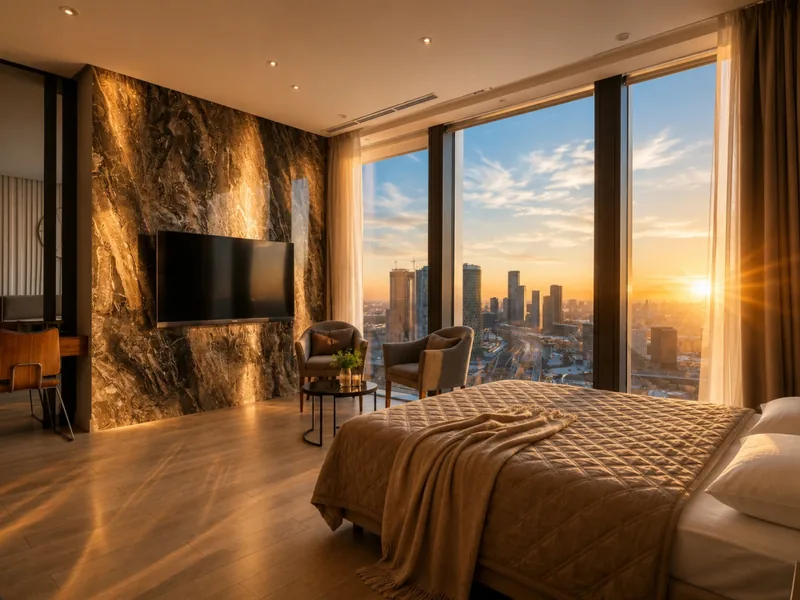 Апартаменты c 1 комнатой в апартаментах «Закатная Сторона Москва-Сити в Дизайнерском Стиле»