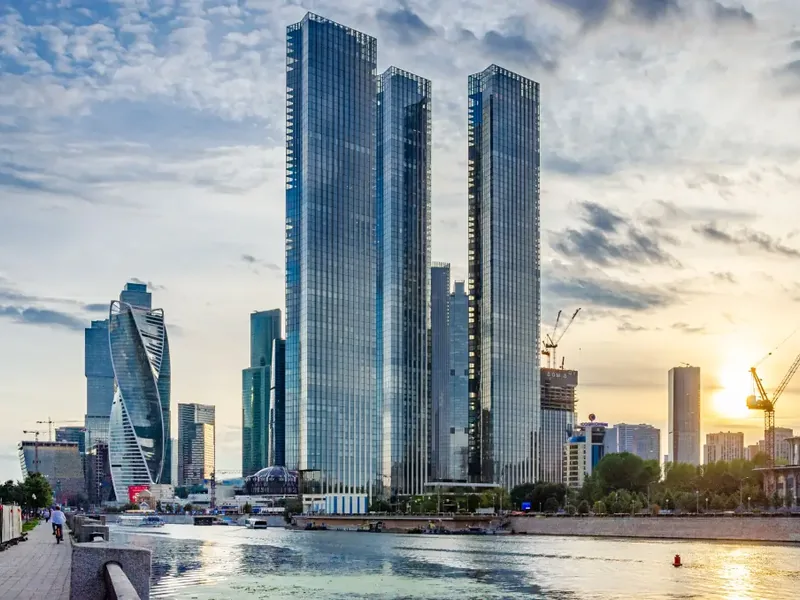 Фасад / вход «ЖК Capital Tower на 43 этаже с видом на Москва-Сити»