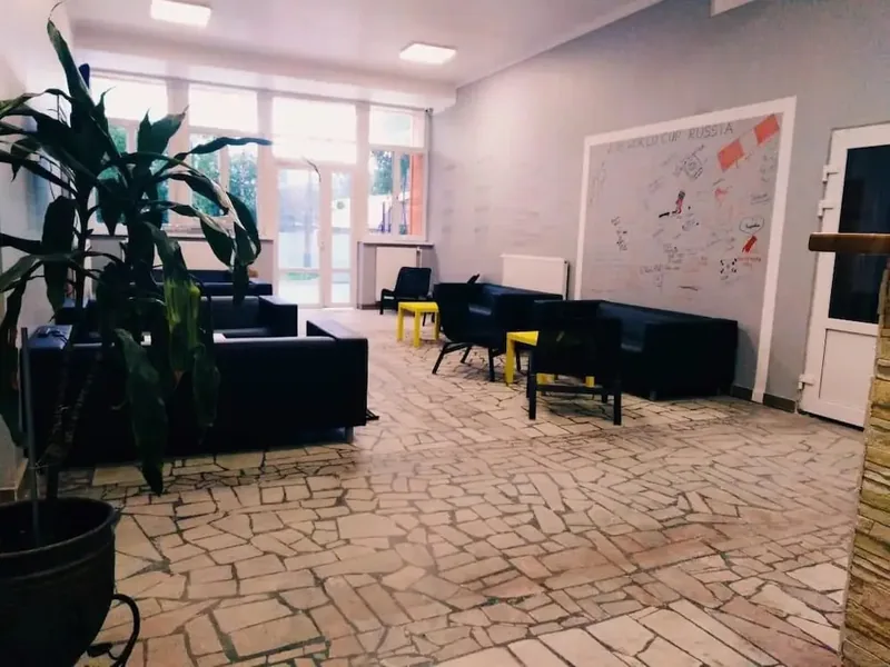Ресепшн / лобби «Geografiya Uspeha Aeroport Sheremetevo Hostel»