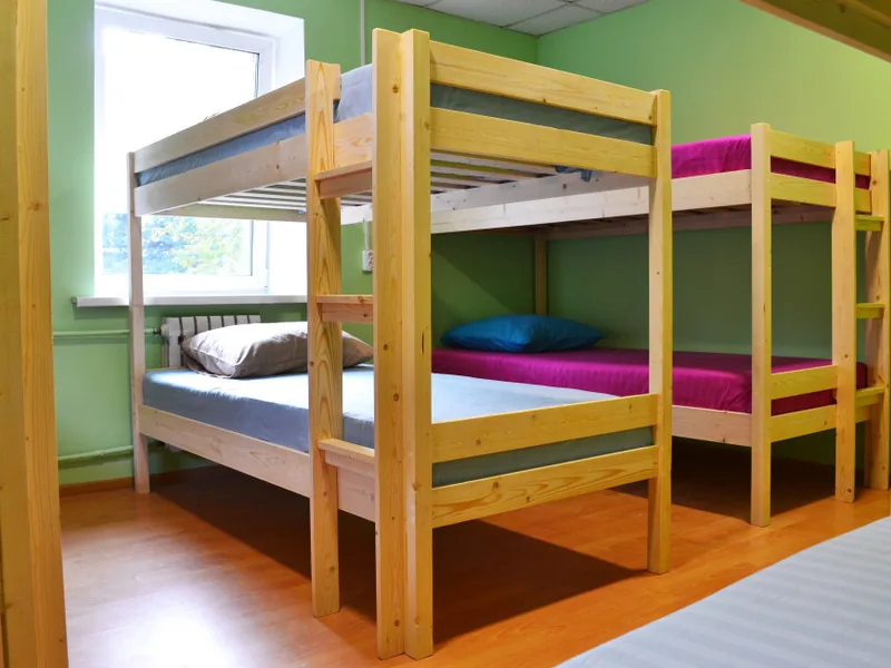 Кровать в общем номере в хостеле «In Hostel»