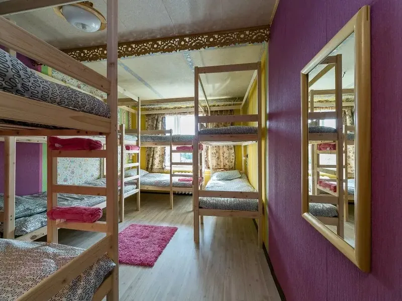 Ресепшн / лобби «Crazy Monkey Hostel next to the Moscow Zoo»