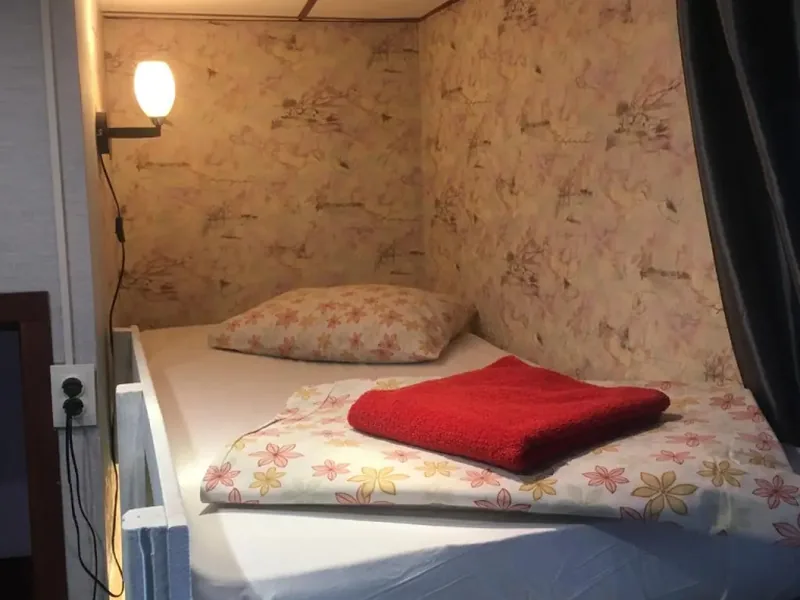 Кровать в общем номере (женский номер) в хостеле «Artist Hostel на Цветном Бульваре»
