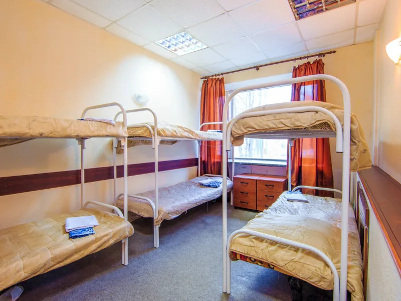 Кровать в общем номере в хостеле «Myata Hostel»