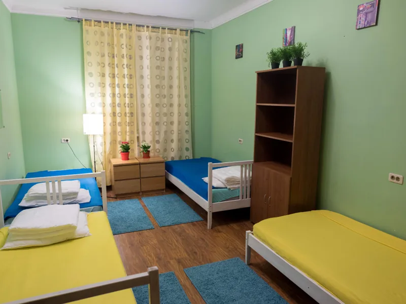 Кровать в общем номере в хостеле «Na Chistyih Prudah Hostel»