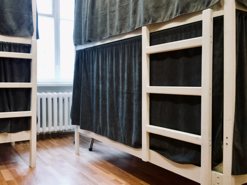 Кровать в общем номере (женский номер) в хостеле «Strominka Hostel»