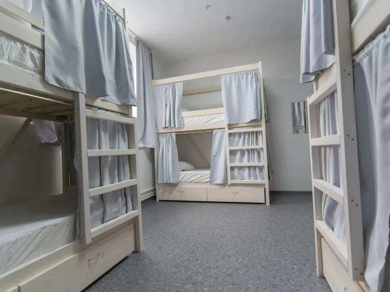 Кровать в общем номере в хостеле «The Best Time Hostel»