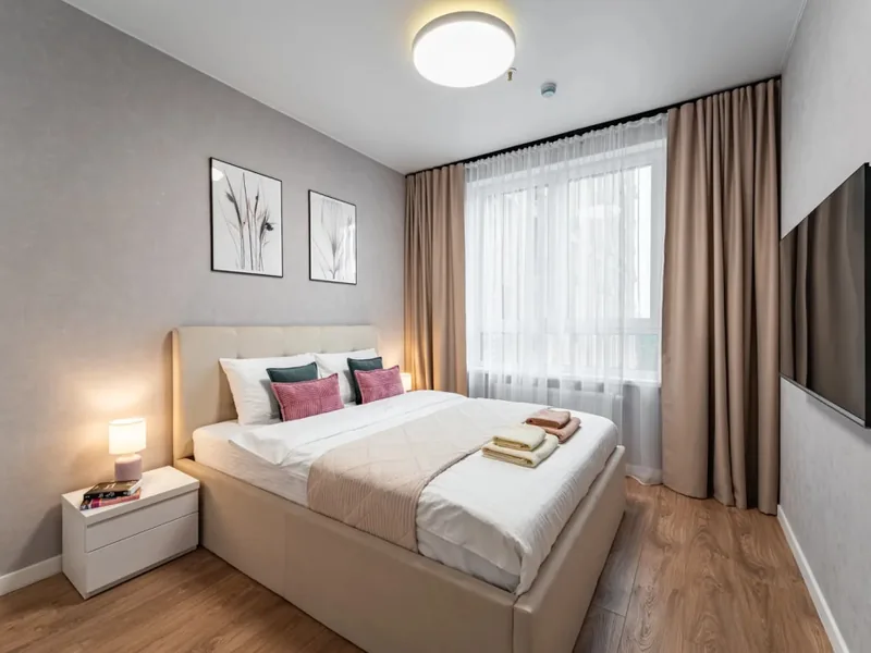 Апартаменты c 1 комнатой в квартире «1-к., 46 м², 3 кровати»
