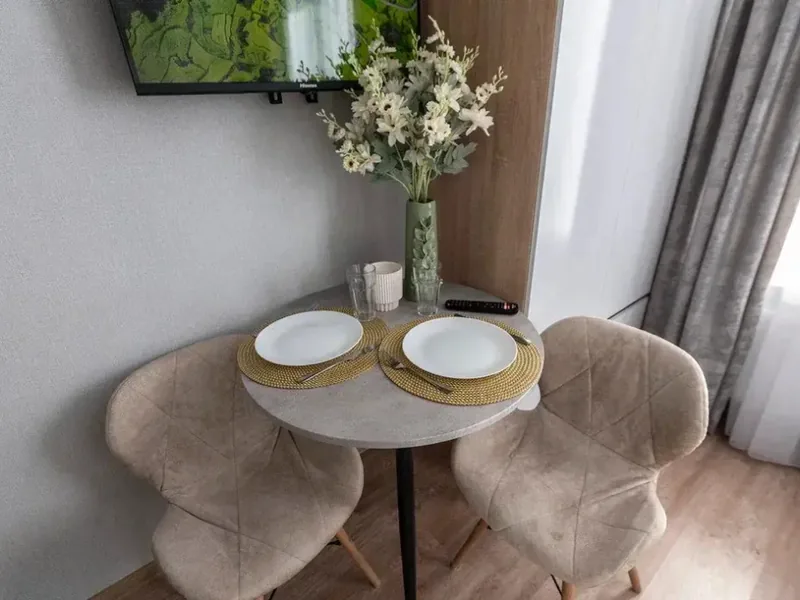 Студия с красивым видом из окна в квартире «Apartslounge 1»