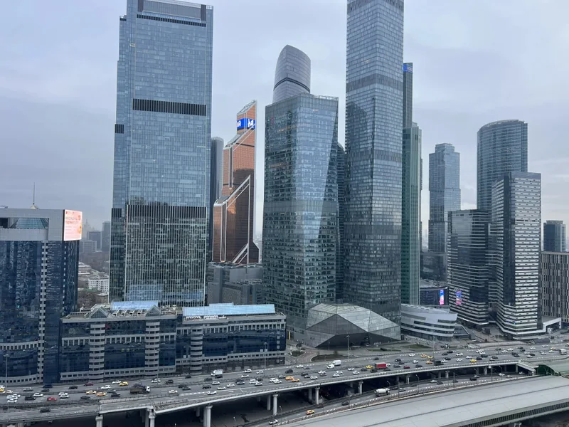 Фасад / вход «Двухкомнатная  с видом на Москву-Сити»