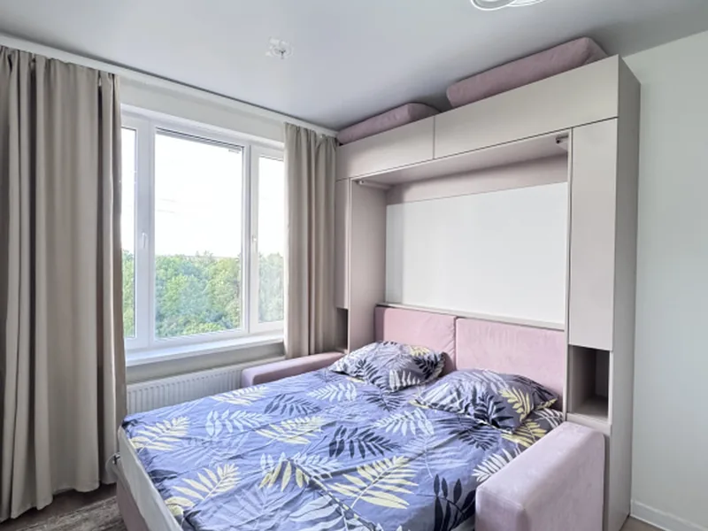 Апартаменты c 1 комнатой с видом на город в квартире «изумительная студия в новом ЖК Перец»