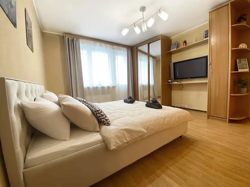 Номер в квартире «Top Rooms: Однокомнатная у метро Дубровка»