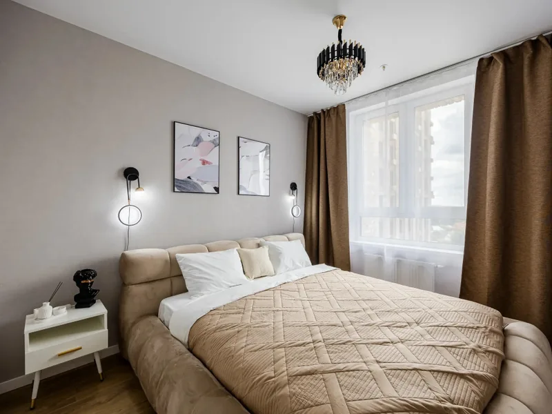 Номер в квартире «Стильная 2-к. квартира, 64 м², 3 кровати»