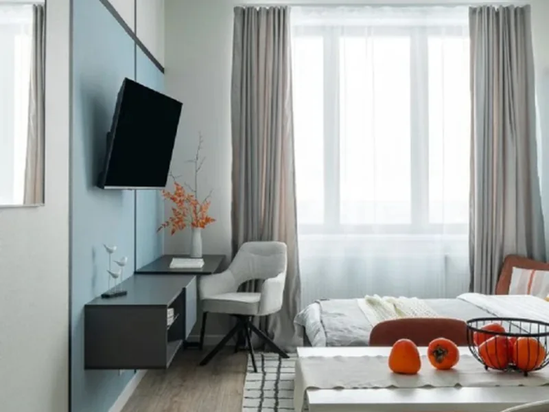 Студия с красивым видом из окна в квартире «студия EasyGuest с видом на город м. Свиблово»